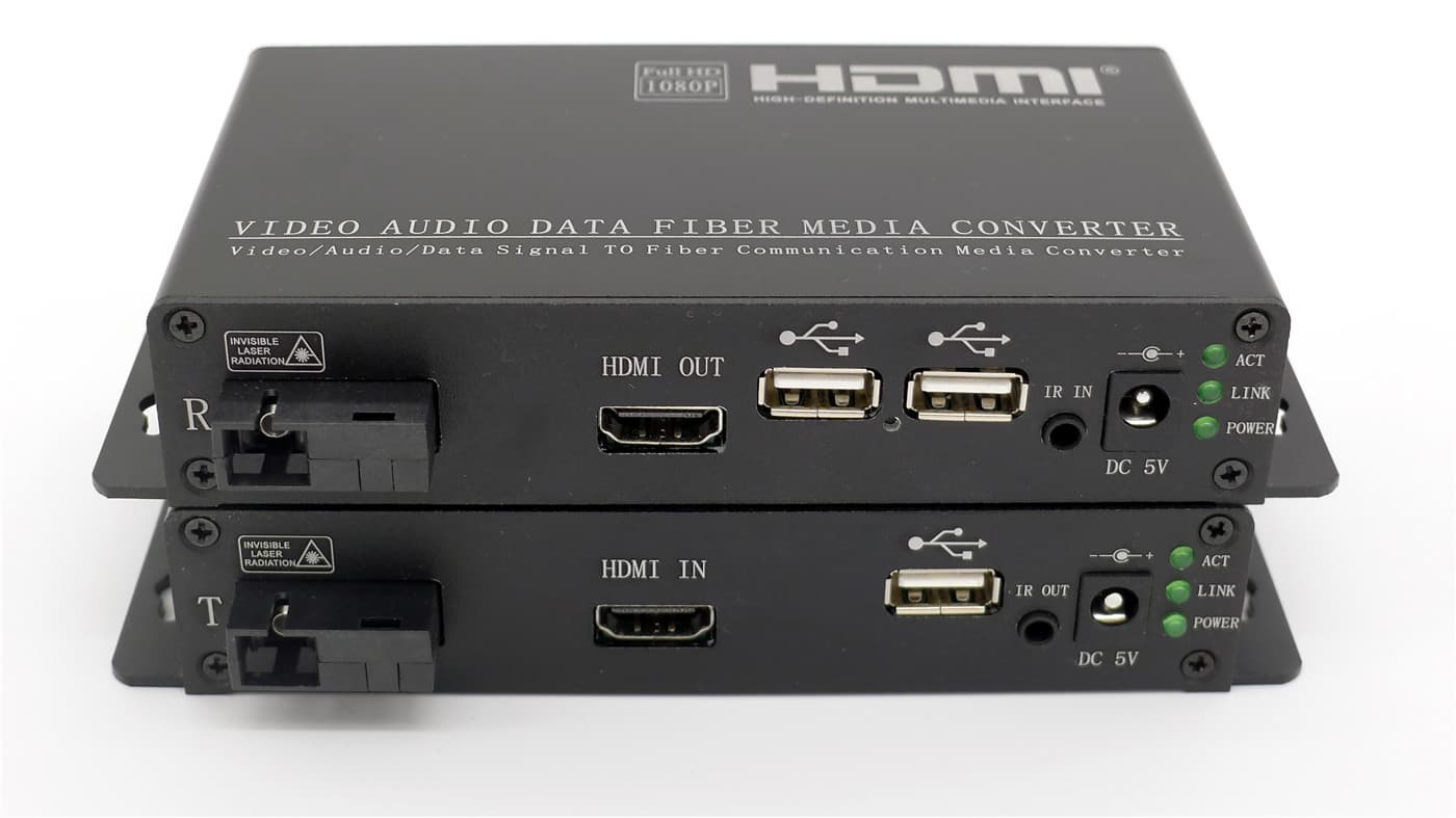 HDMI fiber optical extender_USB_IR_HDMI_KVM switch